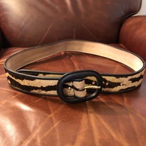 Leopard skin belt Ann Taylor